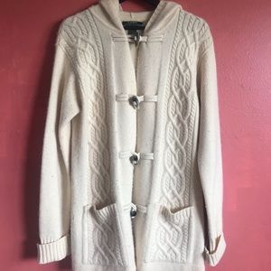 Ralph Lauren Wool Ivory Coat